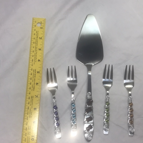 Serving set of (4) for Cake, pie or pastry. - Picture 4 of 5